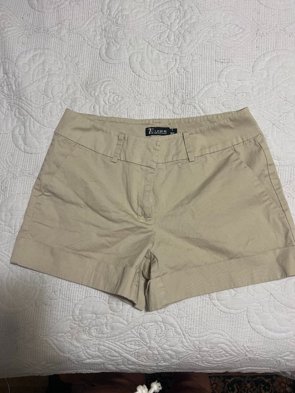 New York & Company 7th Avenue Design Studio Suiting Collection Khaki Shorts (8)